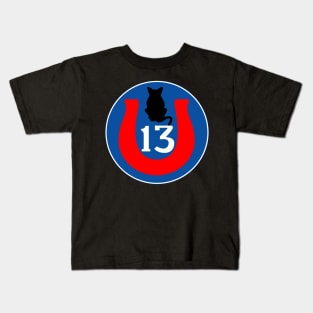 13th Infantry Divison - Black Cat wo Txt Kids T-Shirt